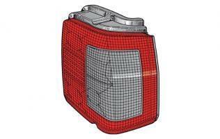 GR OTTICO P/SX ROSSO-FUME FIAT TIPO 06/88>11/95