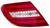FANALE P/DX BIANCO ROSSO A LED MERC CLAS C W204 BERL-COUP 01/11>