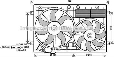 VENTOLA RAFFREDDAMENTO GOLF V-A3 BZ-2.0 TDI