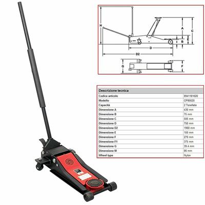 SOLLEVATORE TROLLEY JACK CP80020 2T