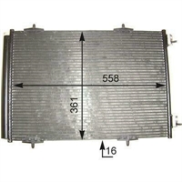 CONDENSATORE PEUGEOT 207 / CITROEN C3