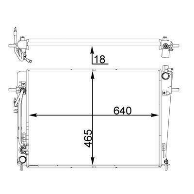 RADIATORE DEL REFRIGERANTE  KIA SPORTAGE