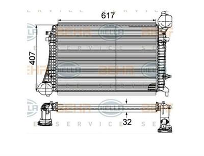 INTERCOOLER AUDI A3 / VW GOLF V