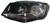 FARO DX H4 C/MOTOR ELETT VW CADDY 01/15>PARAB NERA