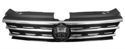 GRIGLIA NERA LUCIDA C/3 PROFILI CROMATI VW TIGUAN  01/16>R-LINE