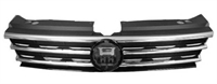 GRIGLIA NERA LUCIDA C/3 PROFILI CROMATI VW TIGUAN  01/16>R-LINE