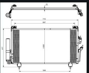 CONDENSATORE ASTRA H - ZAFIRA -