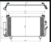 CONDENSATORE ASTRA H - ZAFIRA -