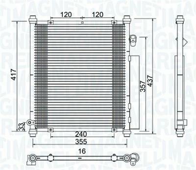 CONDENSATORE HONDA HONDA JAZZ II 1.2-1.4