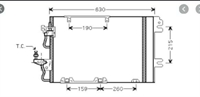 CONDENSATORE S/ESSICATORE ASTRA H - ZAFIRA -