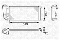 RADIATORE FIAT PANDA (141) 1100