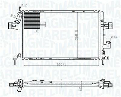 RADIATORE OPEL ASTRA G