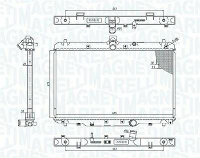 RADIATORE FIAT SEDICI (FY) 1.9 MJT
