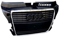 GRIGLIA CROM-CROM-NERA C/SENS+PORTATARGA AUDI A3 07/08>